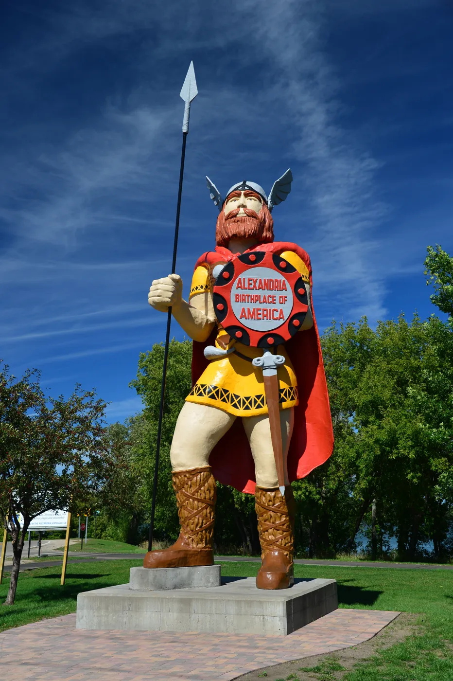 Big Ole the Viking statue in Alexandria, Minnesota