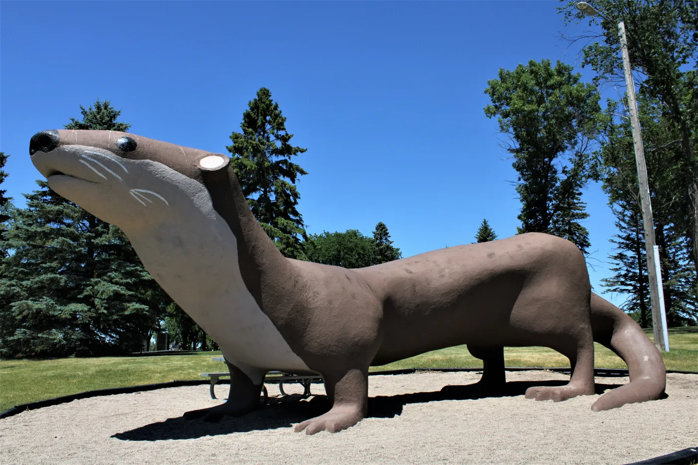 Otto the Otter statue in Fergus Falls, Minnesota